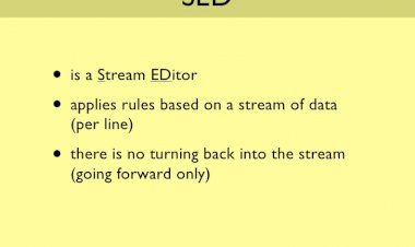 sed - Stream Editor
